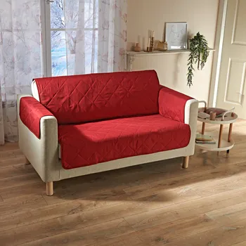 Napínací potah 3Pagen Přehoz na 2místnou pohovku bordó 223x179 cm