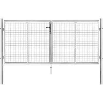 Zahradní branka pozinkovaná ocel 300 x 100 cm stříbrná IM_144762