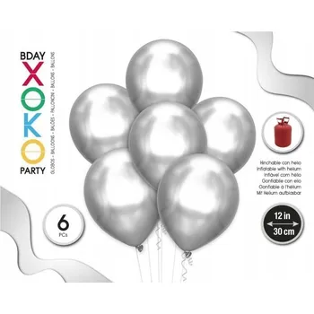 Balónek Latexový balónek stříbrný 30 cm - dekorace na párty