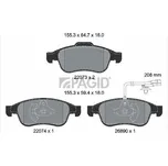 Sada brzdových destiček, kotoučová brzda PAGID T4574N