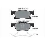 Sada brzdových destiček, kotoučová brzda PAGID T2520N