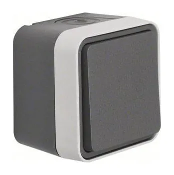 Elektrická zásuvka Berker přepínač na omítku W.1 šedá, světle šedá 30763505 1 ks