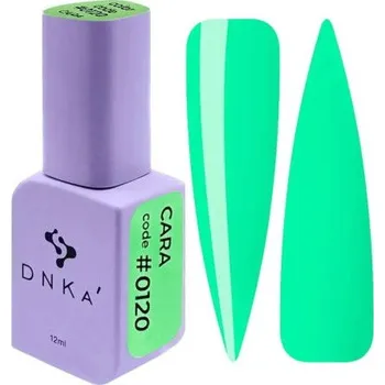 Lak na nehty DNKa' Color 0120 12 ml – neonovo tyrkysový gél lak
