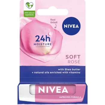 Přípravek na rty NIVEA Soft Rosé 4,8 g pečující balzám na rty