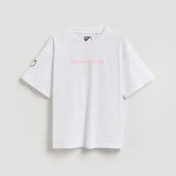 Dívčí oblečení Reserved - GIRLS` T-SHIRT - krémová - 174HU-01X - 174HU-01X-122