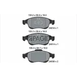 Sada brzdových destiček, kotoučová brzda PAGID T1894N