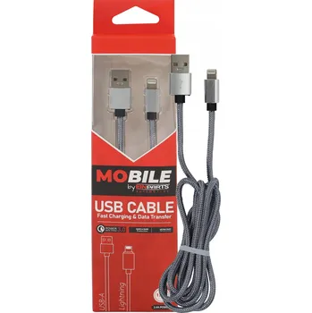 Datový kabel Kabel EinParts USB - Apple Lightning 1,2 m šedý