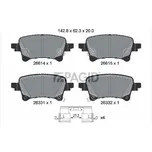 Sada brzdových destiček, kotoučová brzda PAGID T3185N