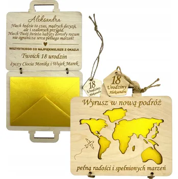 Obraz Dárek k narozeninám DŘEVĚNÁ KARTA GRAVÍROVÁNÍ personalizovaný kufr 1-99