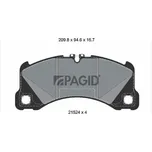 Sada brzdových destiček, kotoučová brzda PAGID T2846N