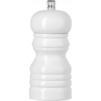 Kuchyňský mlýnek Mlýnek na sůl dřevěný bílý, průměr 50 x 1 cm