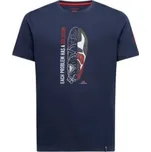 La Sportiva SOLUTION T-SHIRT Night Sky/Mountain Red modrá S