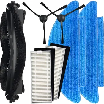 Sada příslušenství pro robotický vysavač Kartáče a HEPA filtry pro vysavač TESLA AI300 Smart Robot Vacuum Laser sada a mopy 7ks