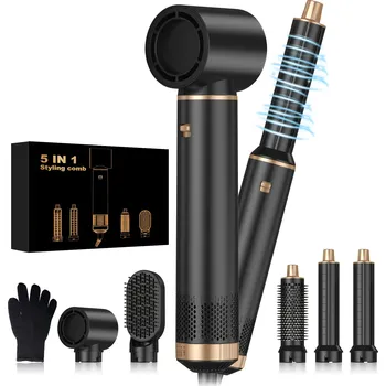 Kulma Multifunkční kulmofén ŽEHLIČKA NA VLASY KULMA KARTÁČ Kulmofén 5v1