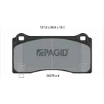 Sada brzdových destiček, kotoučová brzda PAGID T2898N