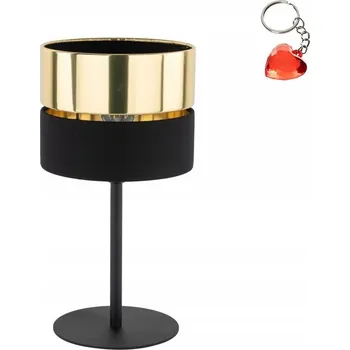 Lampička STOLNÍ LAMPA TK LIGHTING HILTON 16051 E27 ČERNÁ/ZLATÁ