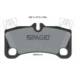 Sada brzdových destiček, kotoučová brzda PAGID T1863N