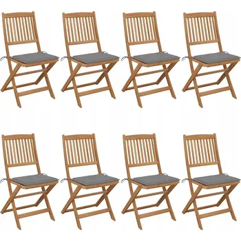 Zahradní židle VidaXL dřevěná šedá