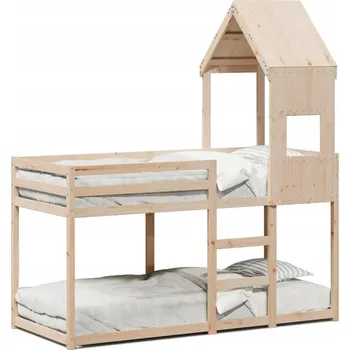 Postel Patrová postel VidaXL 3282005 95,5 x 195,5 cm hnědá