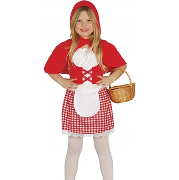 Karnevalový kostým KOSTÝM ČERVENÁ KARKULKA PRO DĚTI KARNEVAL 128