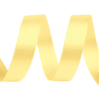 Stuha STUHA a. s. Dobruška Atlasová stuha 15 mm 108243 pastelově žlutá 5 m