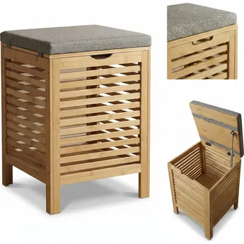 Koš na prádlo Volně stojící koš na prádlo NUXIO 40 l, hnědý