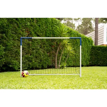 Sportovní branka KIPSTA Fotbalová branka Classic 500 velikost M - 1,8 x 1,2 m MODRÁ|ŠEDÁ