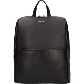 Městský batoh Lagen kožený dámský batoh černý Z-010 BLACK