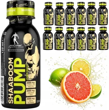 Anabolizér FA KEVIN LEVRONE SHAABOOM PUMP SHOT Balení 12x120ml POMPA Grapefruit - limetka