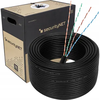 Síťový kabel SEC5EUTPD305 Kabel U/UTP kat. 5e, venkovní, PE plášť, 305 m