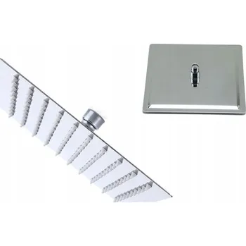 Sprchová hlavice SLIM Čtvercová dešťová sprcha 20x20 cm, ocelová, chrom