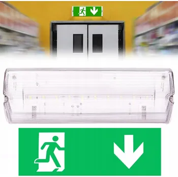 Nouzové osvětlení NOUZOVÉ EVAKUAČNÍ SVÍTIDLO EXIT LED 3H VENKOVNÍ IP65 PRO EVAKUAČNÍ CESTU