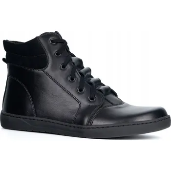 Dámská zimní obuv Dámské barefoot zimní kožené boty Olivier WINTER černé 40