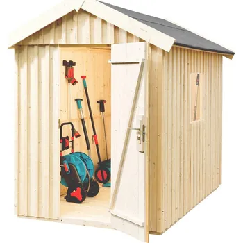 Zahradní stavba Dřevěný zahradní domek WEKA 348 – 200×286×220 cm, sedlová střecha