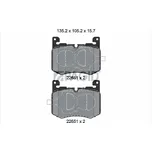 Sada brzdových destiček, kotoučová brzda PAGID T2346N