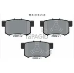Sada brzdových destiček, kotoučová brzda PAGID T1521N