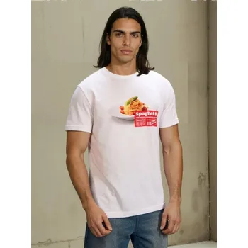 Sinsay - Bavlněná košilka s potiskem - bílá - 260HL-00X - 260HL-00X-2XL