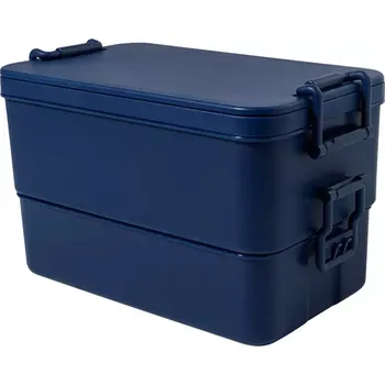 Svačinový box Duplox stohovatelý box na jídlo - tmavě modrá - AP800270-06A