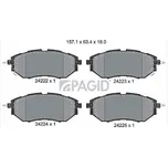 Sada brzdových destiček, kotoučová brzda PAGID T1518N