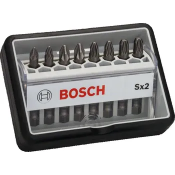 Bit Bosch Professional BOSCH Sada šroubovacích nástavců Robust Line, Sx PZ, verze Extra Hard, 8 kusů 2607002557