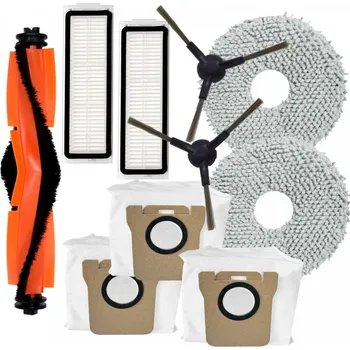Sada příslušenství pro robotický vysavač Kartáče, HEPA filtry k vysavači XIAOMI Robot Vacuum X20 Pro EU sada mopů a sáčky 10ks