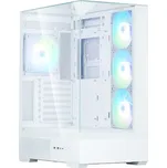 Zalman skříň P40 Prism Plus / midT / 4x120mm ARGB fan / 2xUSB 3.0 / USB-C / panoramatická / bílá P40 Prism Plus White
