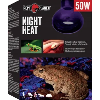 Osvětlení do terária REPTI PLANET NIGHT HEAT ŽÁROVKA NOČNÍ VÝHŘEVNÁ DO TERÁRIA 50W