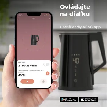 Rychlovarná konvice Rychlovarná konvice AENO EK7S 2200W 1.7L Černá