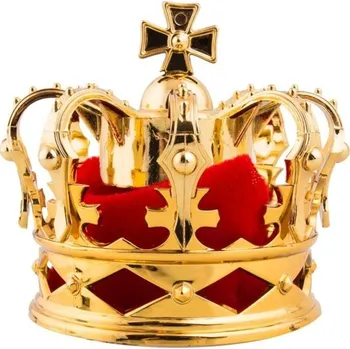 Korunka zlatá se sponkami 8,5 cm