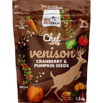 Krmivo pro psa Syta Micha Suché krmivo pro psy Zvěřina, brusinky a dýňová semínka 1.5kg