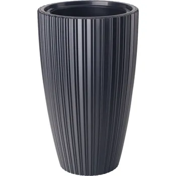 Obal na květináč Obal na květináč MIKA SLIM plastový d30x48cm, černý