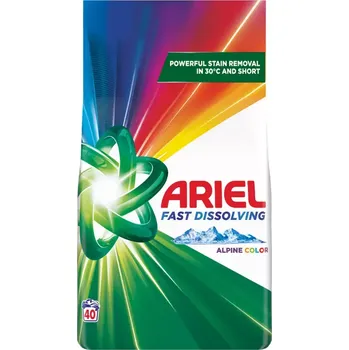 Prací prostředek Ariel Prací prášek Alpine Color Fast Dissolving 40 pd