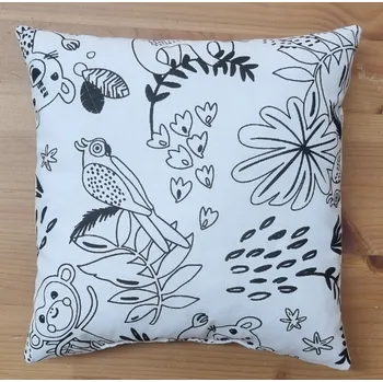 Dekorace do dětského pokoje NEBE DOMA Vybarvovací polštářek - zvířata v džungli