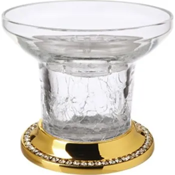 Mýdlenka Miska na mýdlo Mimoza volně stojící s potahem 24k zlata